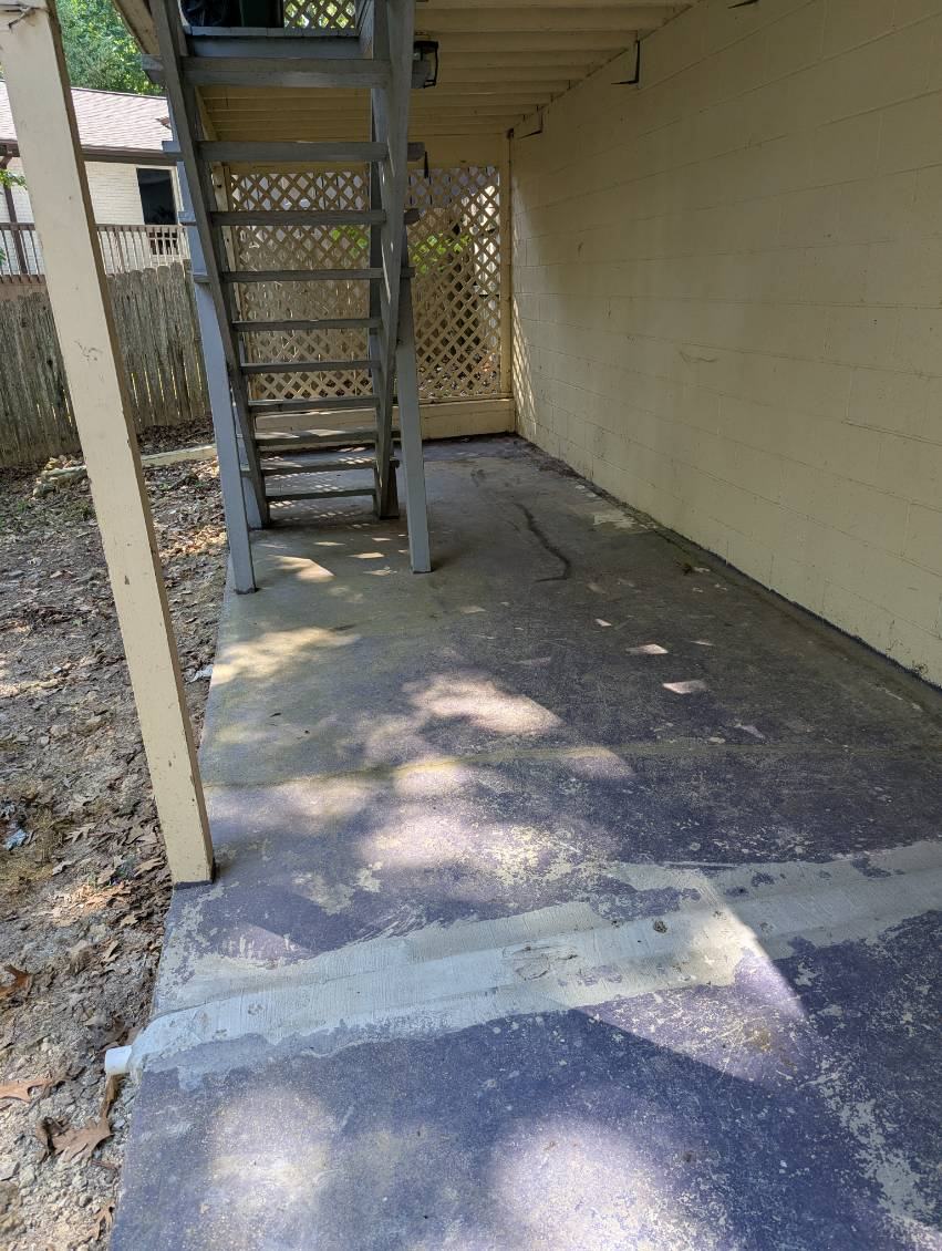 Under deck after PhD Junk Removal cleared it