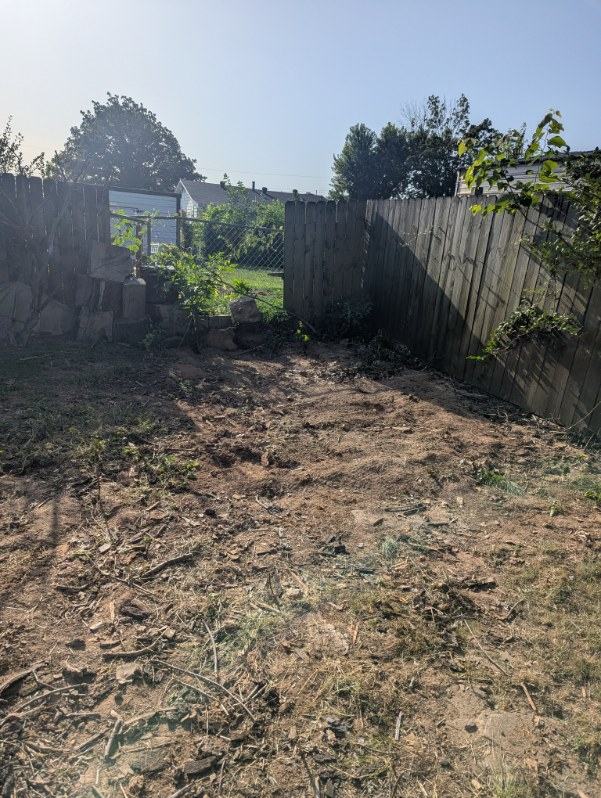 Shed demo after PhD Junk Removal cleared it