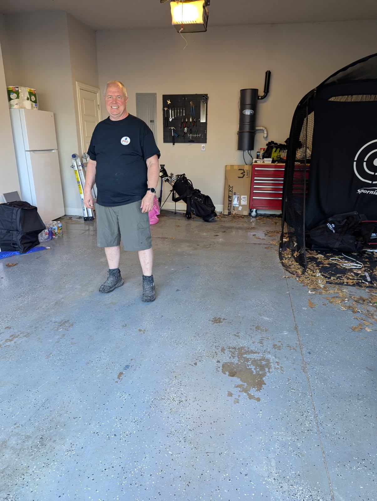 Garage cleanout after PhD Junk Removal cleared it