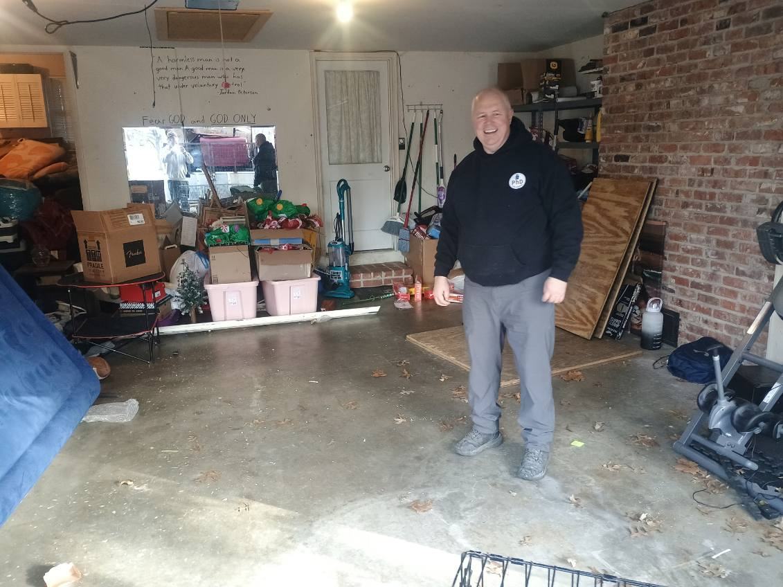 Another garage cleanout after PhD Junk Removal cleared it